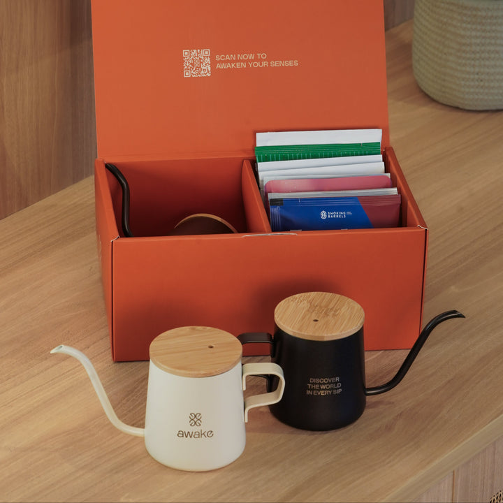 Special Edition: Box of 10 Drip Bags with Gooseneck Kettle