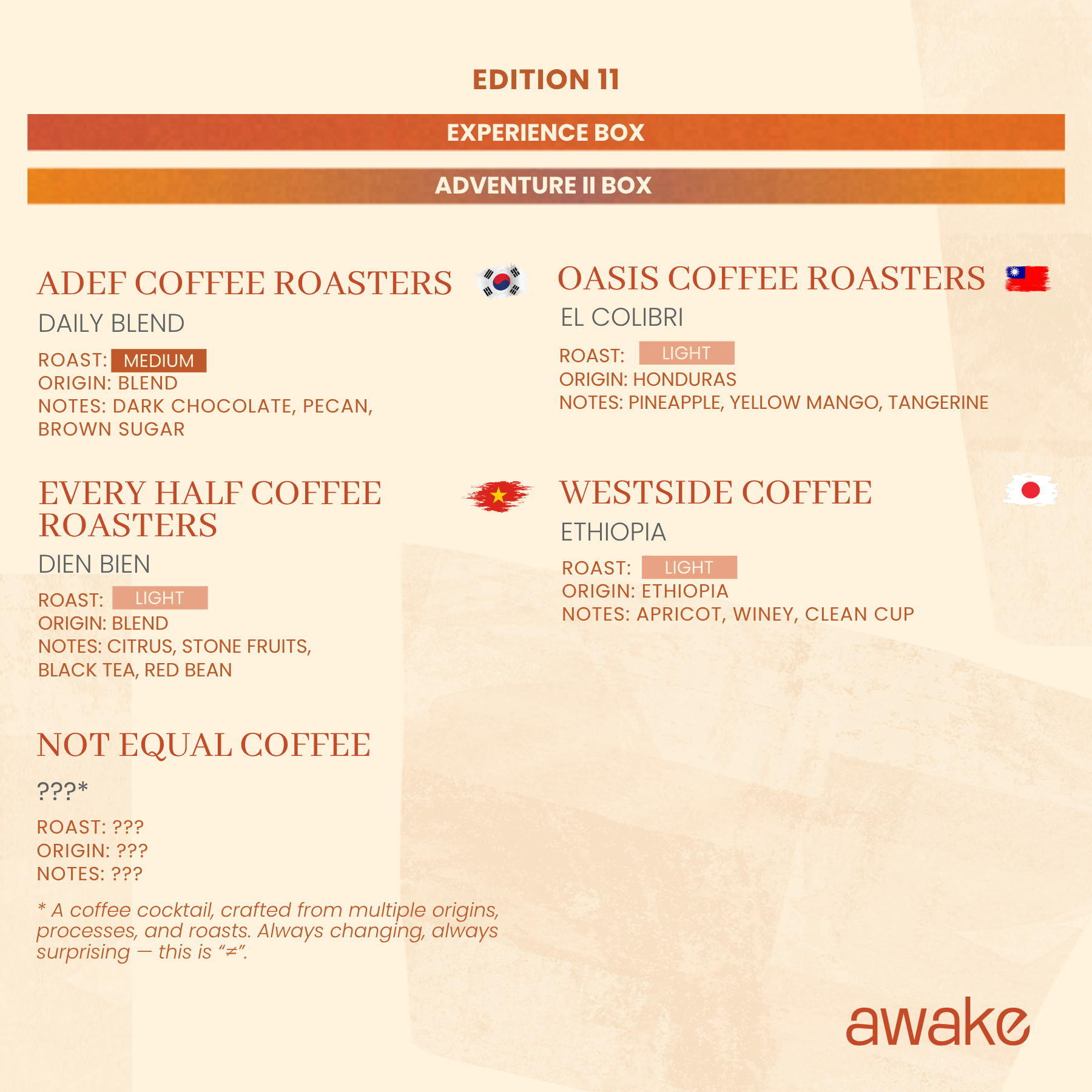 3-Month Subscription - Experience (Box of 20 Drip Bags/Month | Shipping Included)