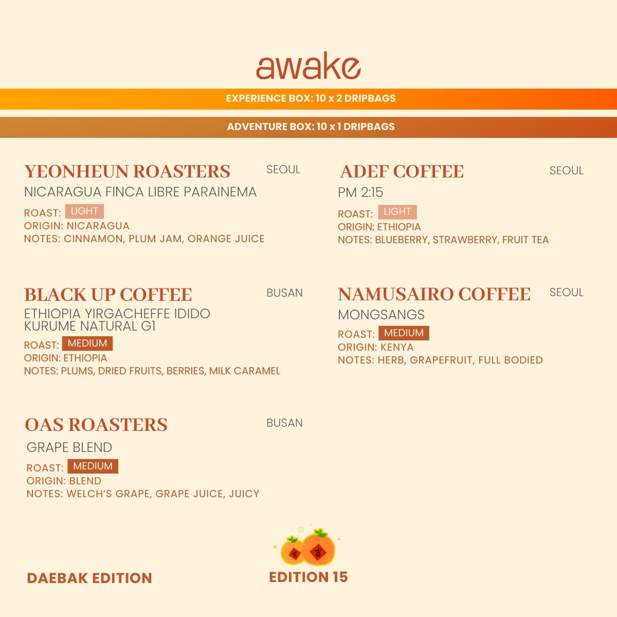 3-Month Subscription - Experience (Box of 20 Drip Bags/Month | Shipping Included)